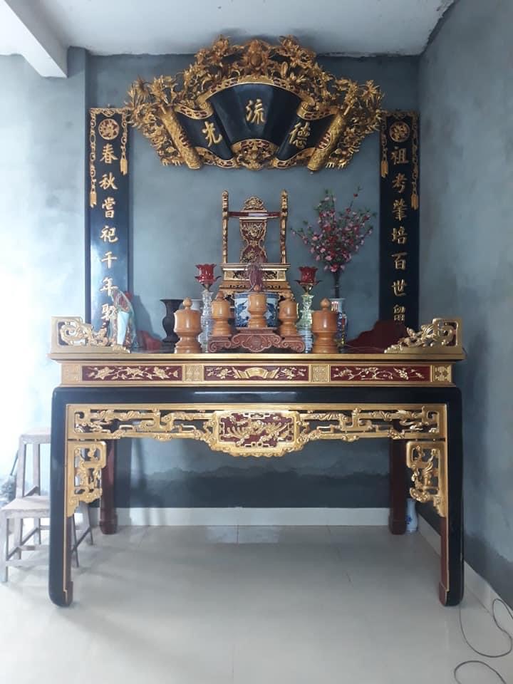 Cuốn thư câu đối gỗ mít đẹp CT001