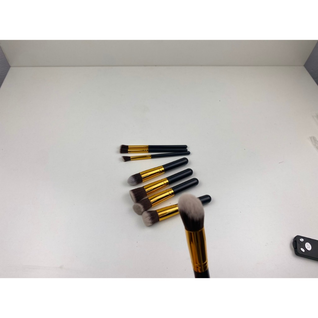 [HOT] Combo bộ 10 cọ trang điểm mạ vàng sang trọng