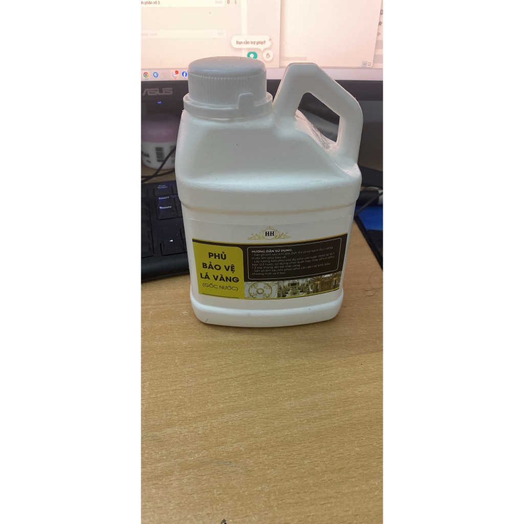 Phủ bóng bảo vệ lá vàng Chaco Gold gốc PU gốc nước, phủ bảo vệ khi dát vàng giữ màu chống xỉn màu nhanh khô an toàn