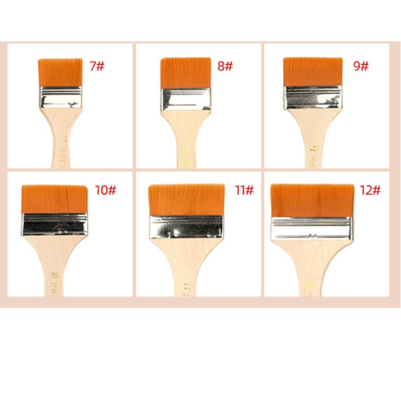 Chổi quét sơn Chaco Gold cọ quét sơn gỗ,sơn tường cọ vẽ bản vuông kích thước to nhỏ sợi lông mềm mại thân gỗ