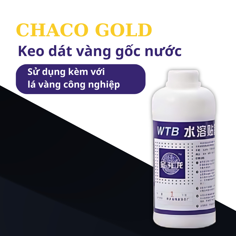 Keo dát vàng gốc nước Chaco Gold keo dán vàng khối lượng 1kg nhanh khô chuyên dụng trang trí đồ thờ tượng phật trái cây