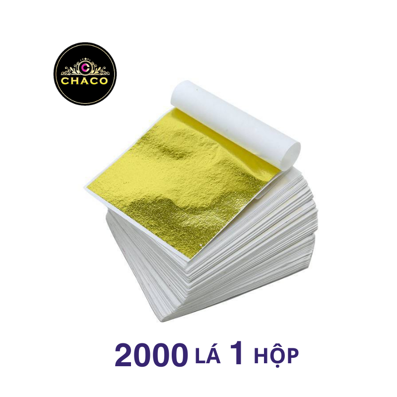 2000 lá vàng đế vương Chaco Gold lá dát vàng phào chỉ trang trí nội thất tượng phật trên chất liệu gỗ thạch cao xi măng