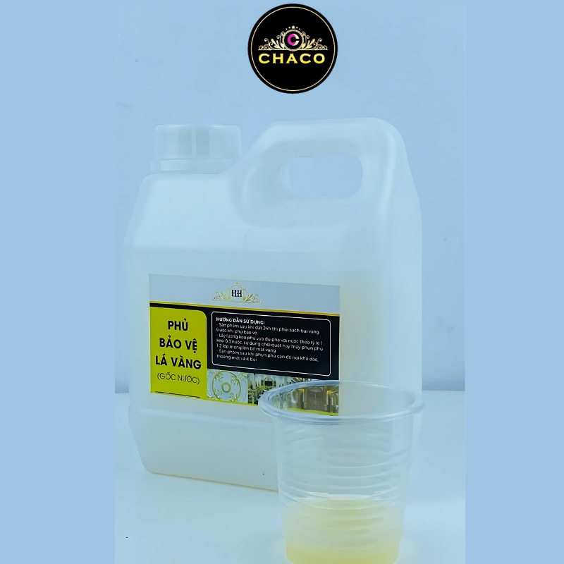 Phủ bảo vệ lá vàng Chaco Gold gốc nước phủ bóng dành cho dát vàng bảo vệ vàng chống xước chống xỉn màu an toàn