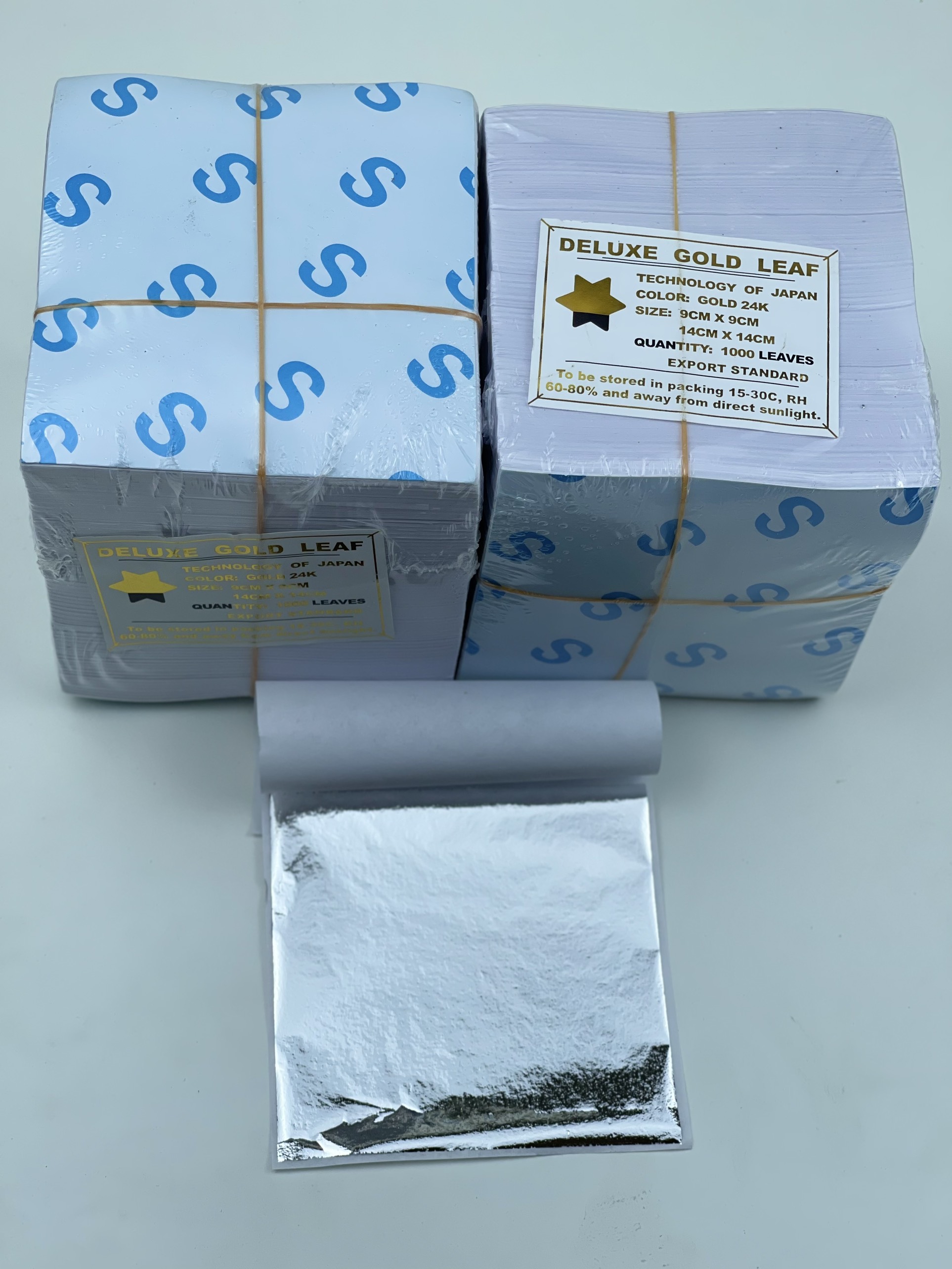 Set 1000 lá bạc Đài Loan chuyên trang trí Phào chỉ, nộii thất, đồ thờ, tranh vẽ