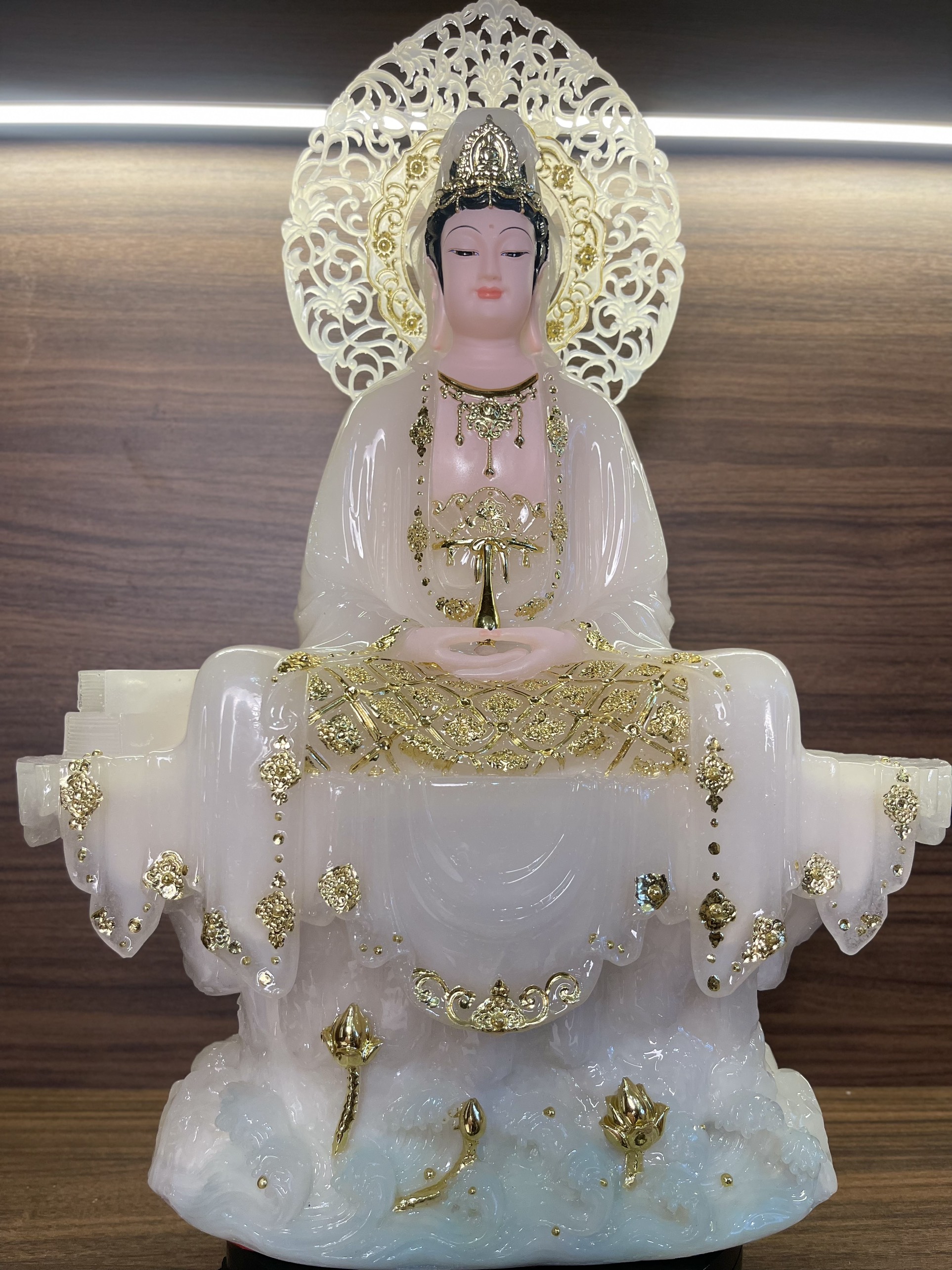 NHIỀU MẪU - TƯỢNG QUÁN ÂM BỒ TÁT TỰ TẠI - CHẤT LIỆU BỘT ĐÁ - NHIỀU MẪU KHÁC NHAU - CAO 30CM/40CM