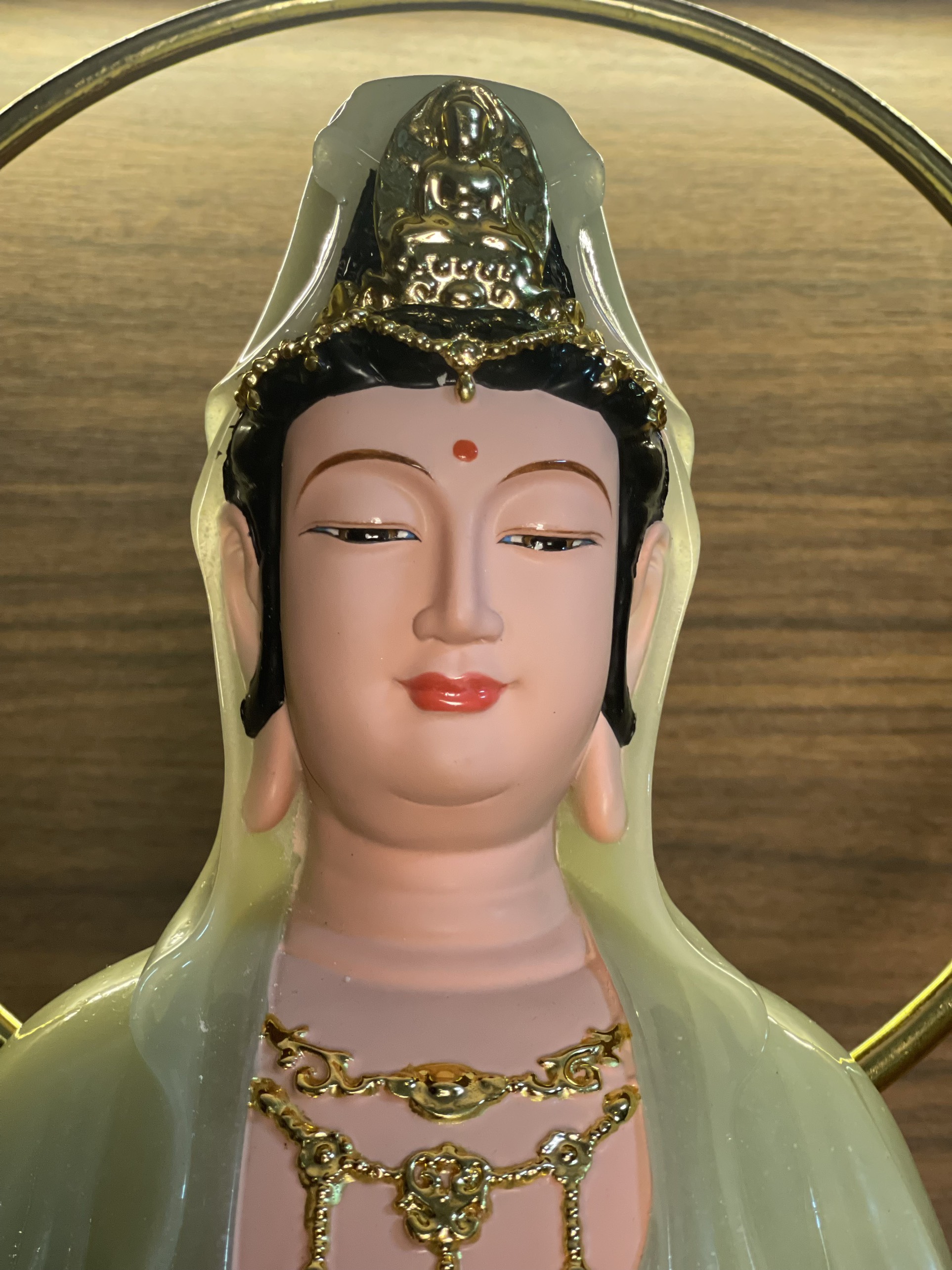 TƯỢNG QUÁN THẾ ÂM BỒ TÁT TOẠ LIÊN HOA CAO CẤP 26INCH