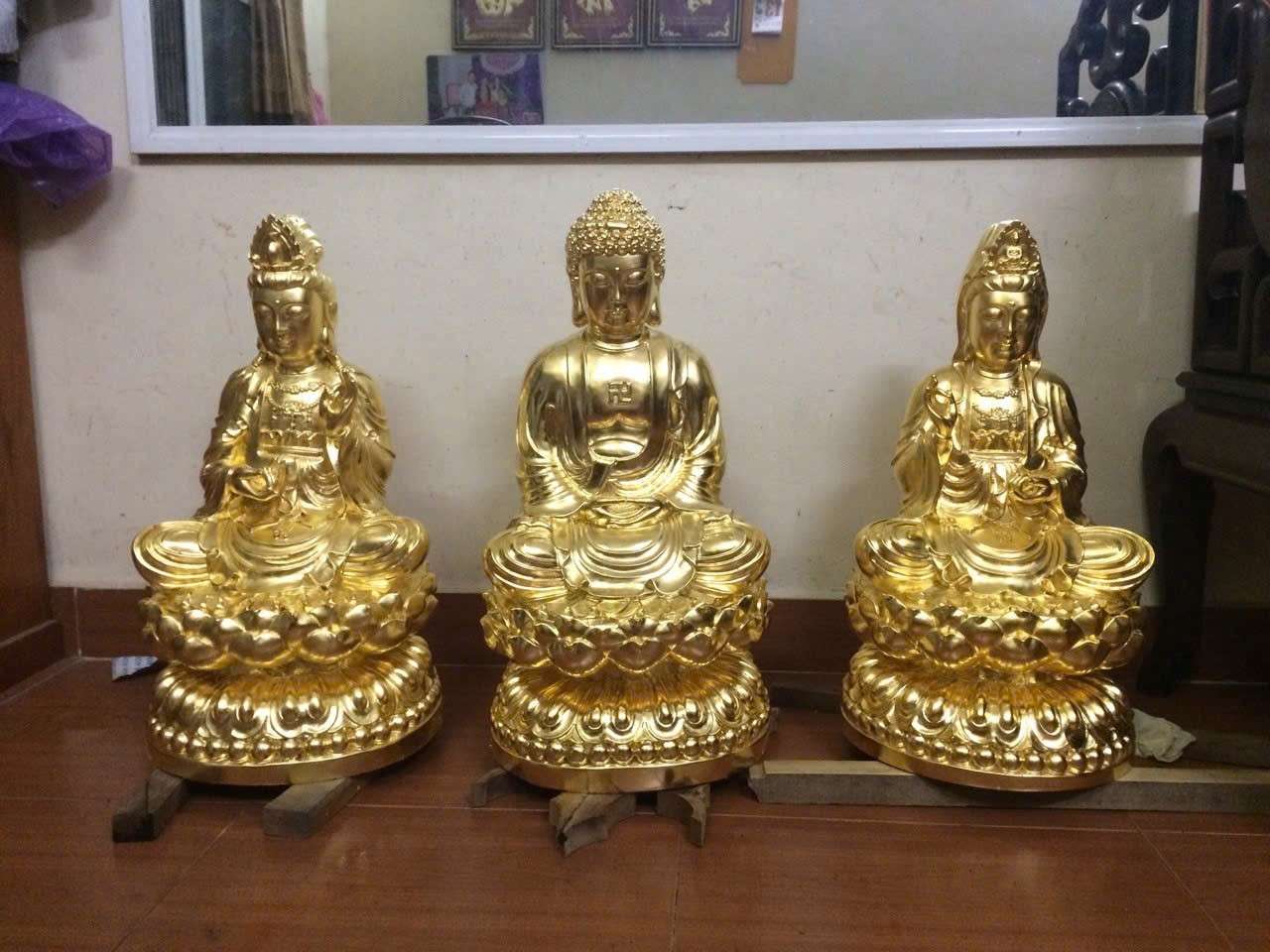 Tượng Phật Dát Vàng 24k