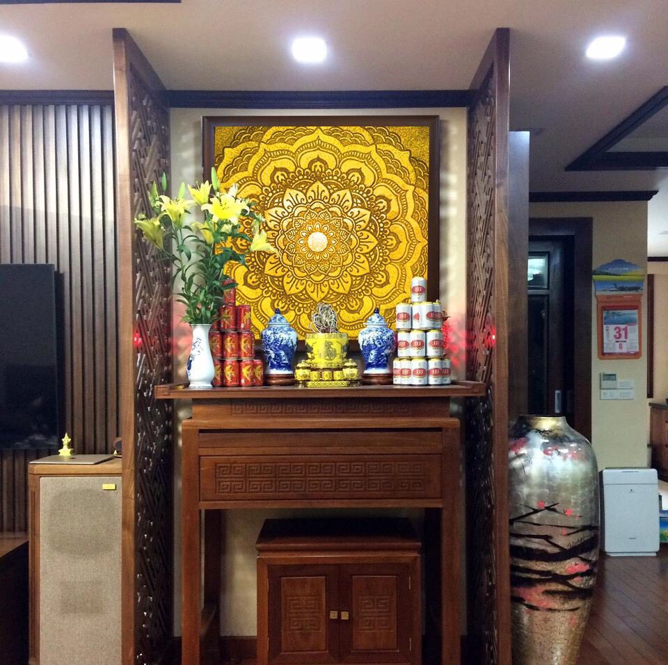 Phòng thờ căn hộ chung cư nhỏ PTCC005