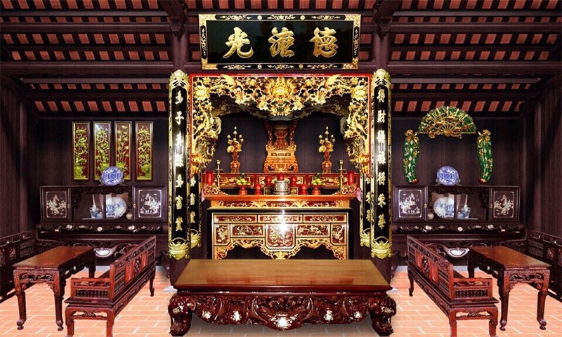 Phòng thờ tổ truyền thống PTTT005