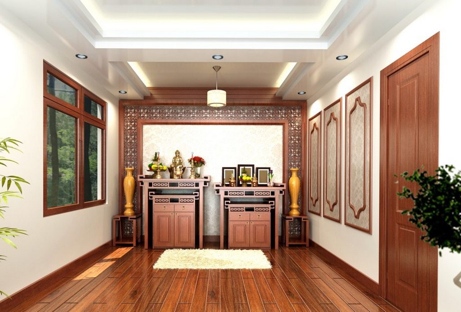 Phòng thờ biệt thự đẹp PTBT004