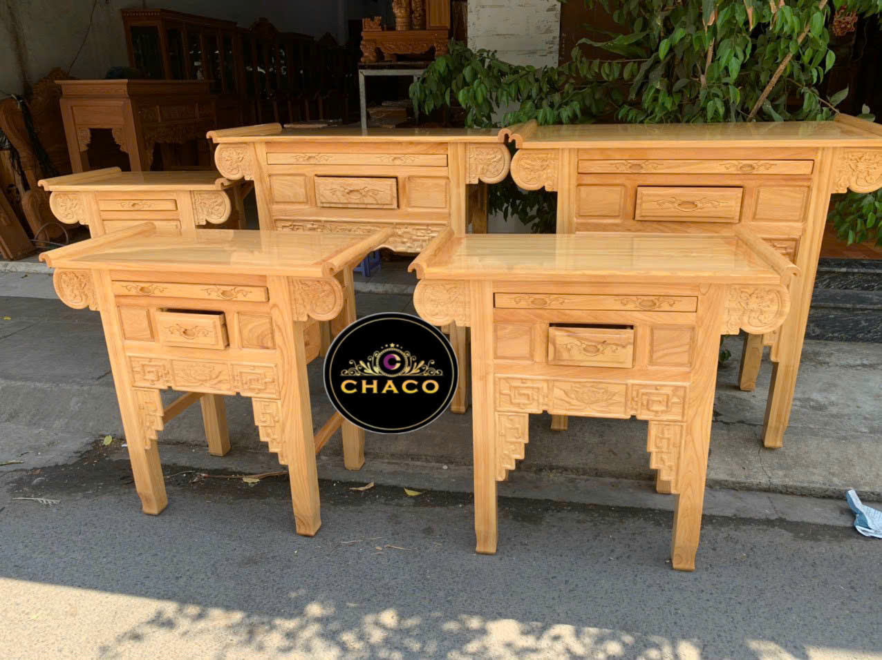 Bàn Thờ Gõ Đỏ Pachy 100%