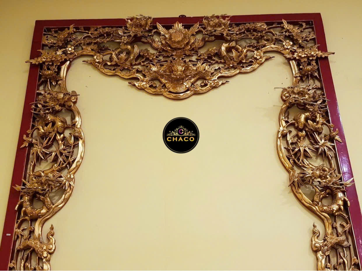 Cửa võng sơn son-HP01