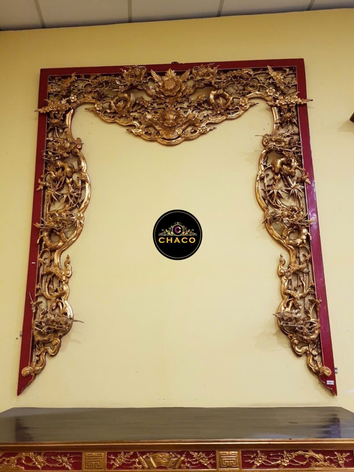 Cửa võng sơn son-HP01