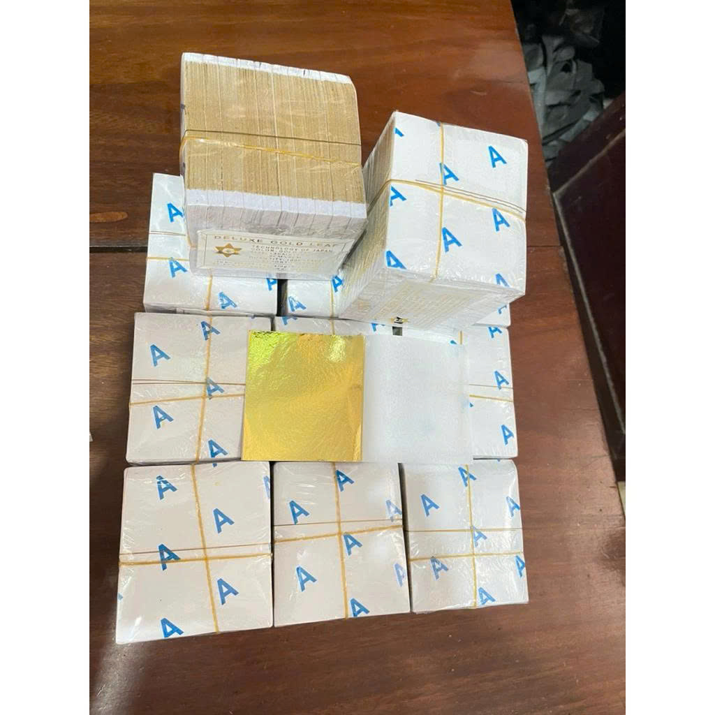 1000 LÁ VÀNG NHẬT LOẠI GIÒN DÙNG TRANG TRÍ, DERCO HOA VĂN HỌA TIẾT