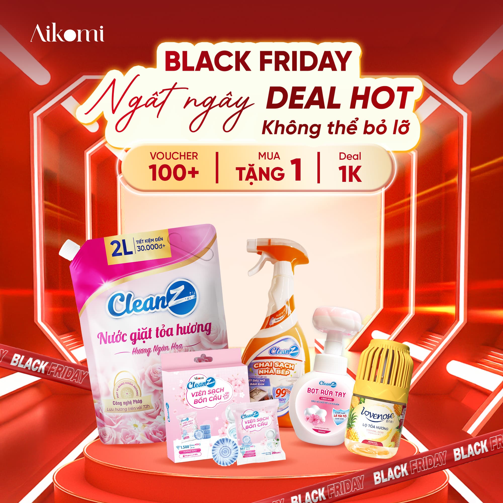 BLACK FRIDAY: CƠ HỘI MUA SẮM GIÁ TỐT NHẤT NĂM TỪ AIKOMI VỚI LOẠT ƯU ĐÃI HẤP DẪN