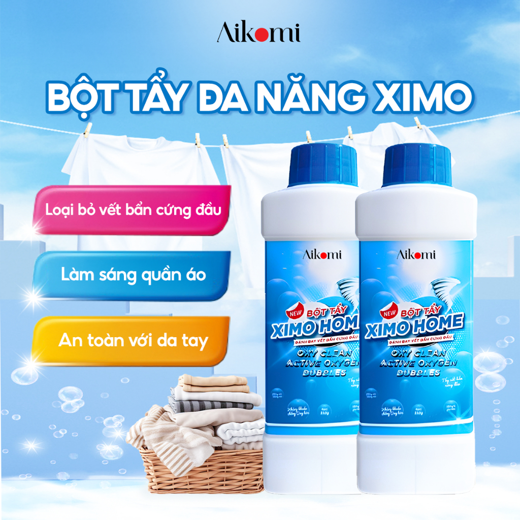Vì sao bột tẩy đa năng Ximo có thể tẩy sạch mà không làm mất màu quần áo?