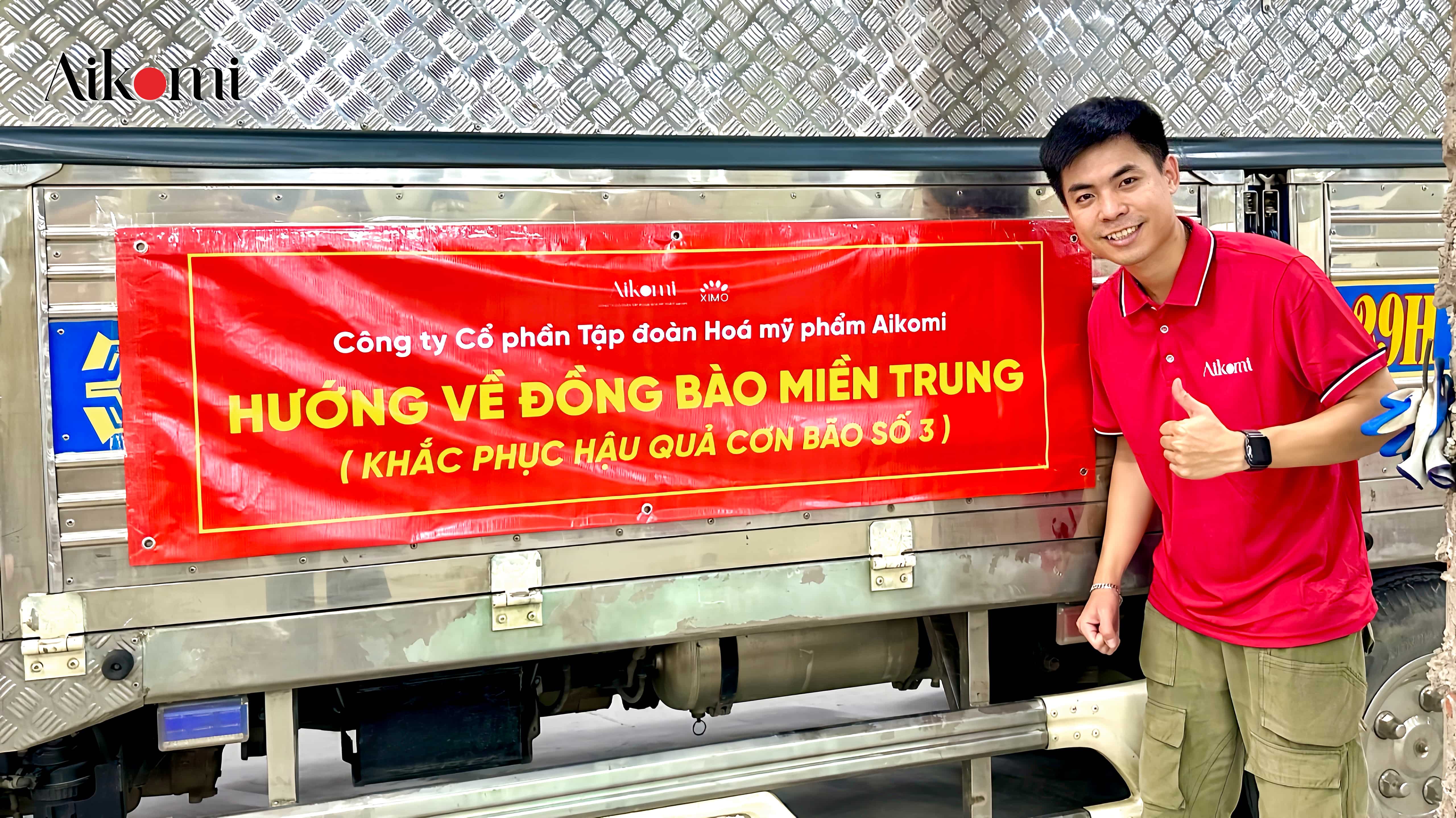 AIKOMI CHUNG TAY ỦNG HỘ ĐỒNG BÀO NGHỆ AN VƯỢT QUA BÃO SỐ 3