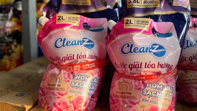 Nước giặt CleanZ làm sạch hiệu quả, lưu hương dễ chịu cho quần áo