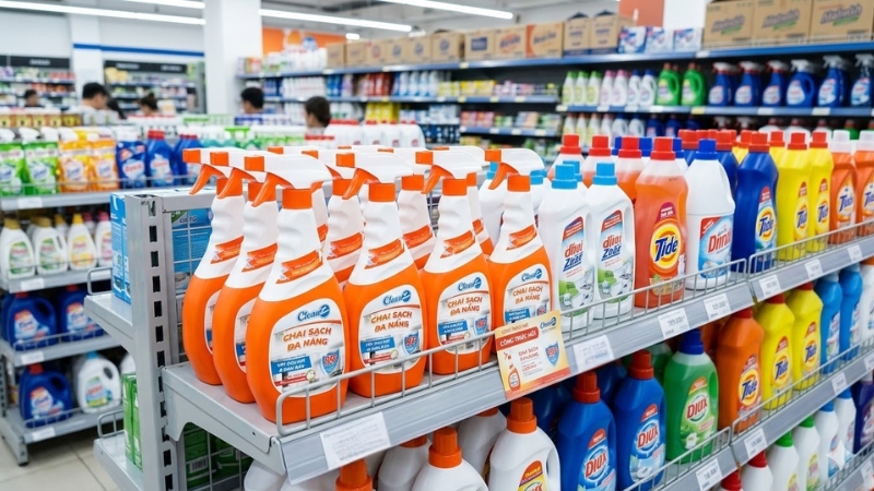 Chai sạch đa năng CleanZ làm sạch nhiều bề mặt nhanh chóng và tiện lợi