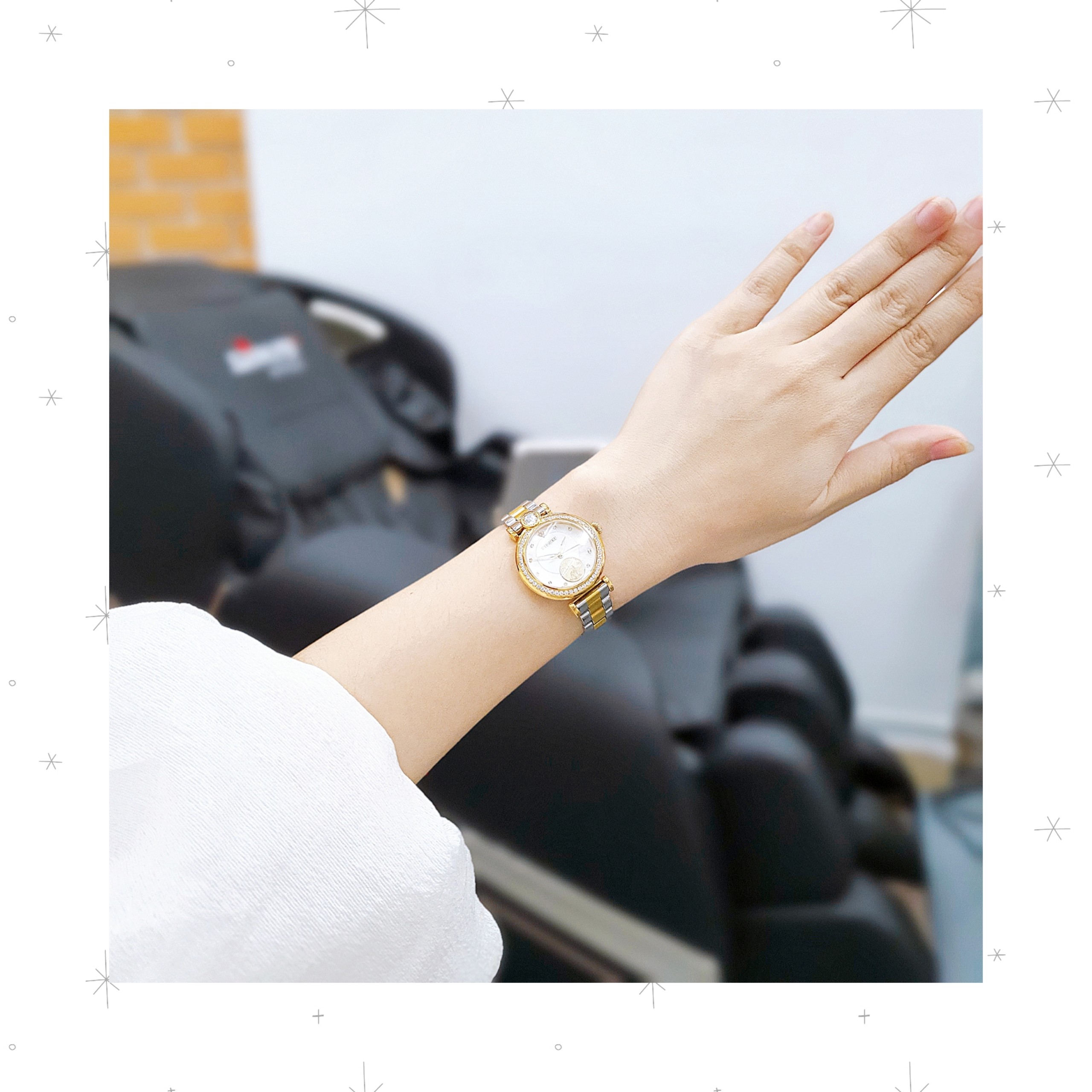 Starke SK136AL _ Mặt trắng, demi vàng