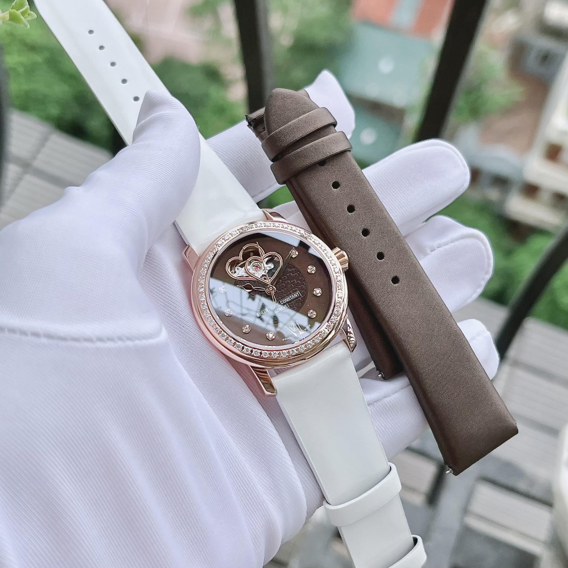 Frederique Constant 310CDHB2PD4 Size 34 - thêm dây trắng