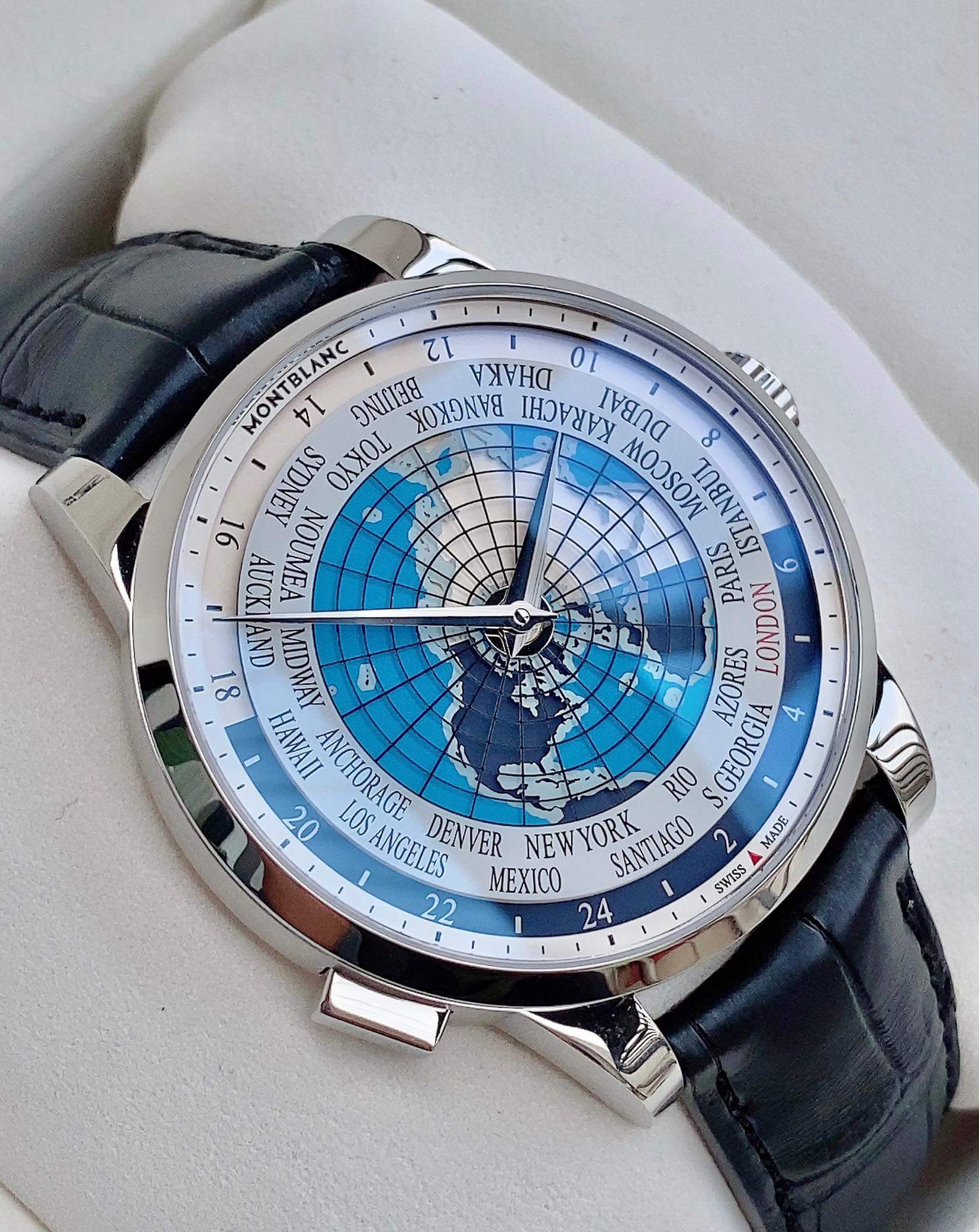 MontBlanc Worldtimer Dây Da 112308 Size 41