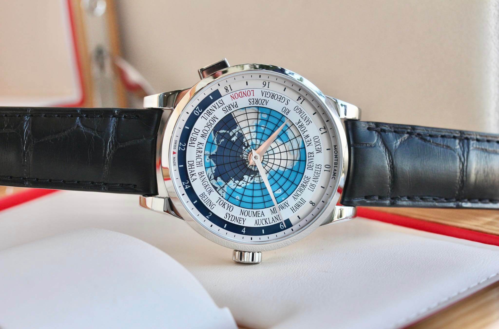 MontBlanc Worldtimer Dây Da 112308 Size 41