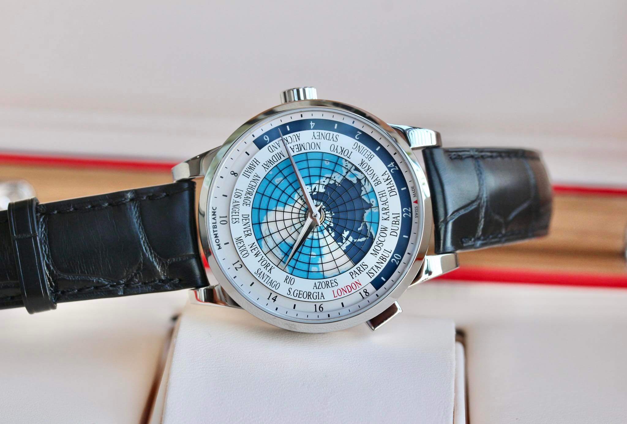 MontBlanc Worldtimer Dây Da 112308 Size 41
