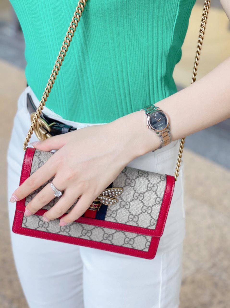 Gucci G-Timeless Grey Dial Ladies Watch