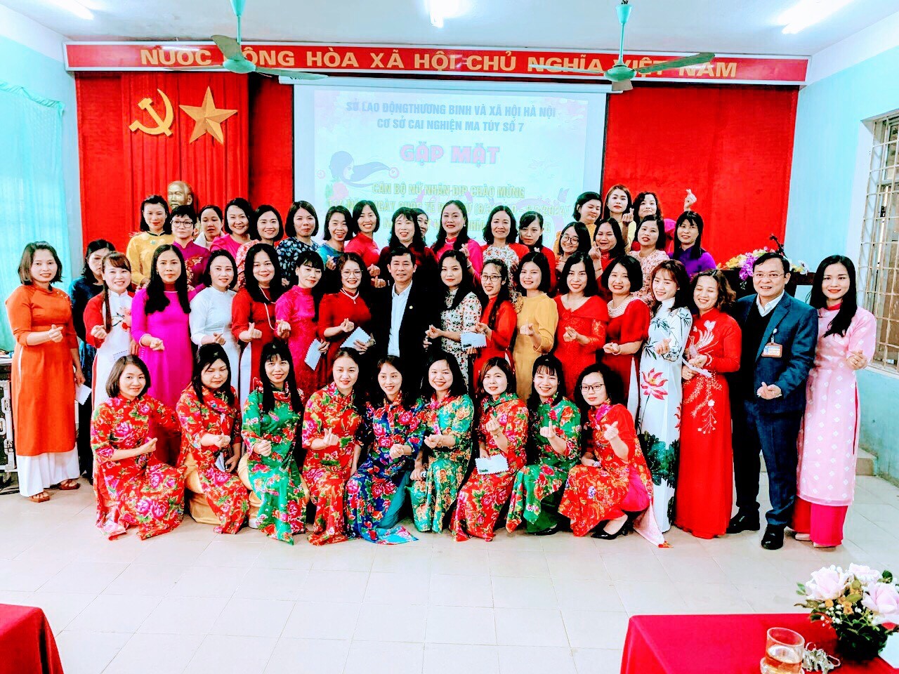 Ban Nữ công Cơ sở cai nghiện ma túy số 7 Hà Nội  tổ chức buổi gặp mặt, ôn lại truyền thống 114 năm ngày Quốc tế Phụ nữ 08/3 (08/3/1910-08/3/2024) và 1984 năm ngày khởi nghĩa Hai Bà Trưng