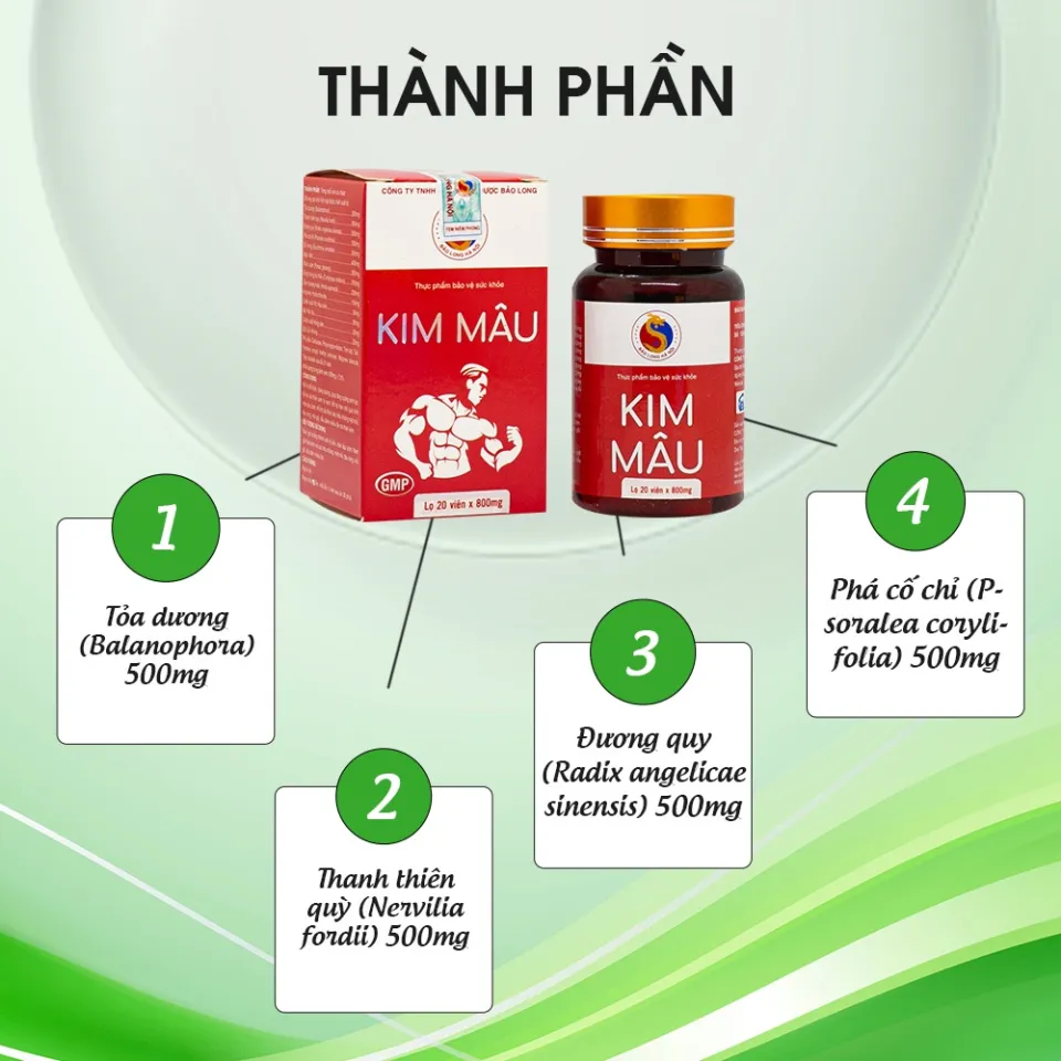 Kim Mâu Bảo Long Hỗ Trợ Cải Thiện Yếu Sinh Lý Nam, Tăng Cường Bản Lĩnh Phái Mạnh