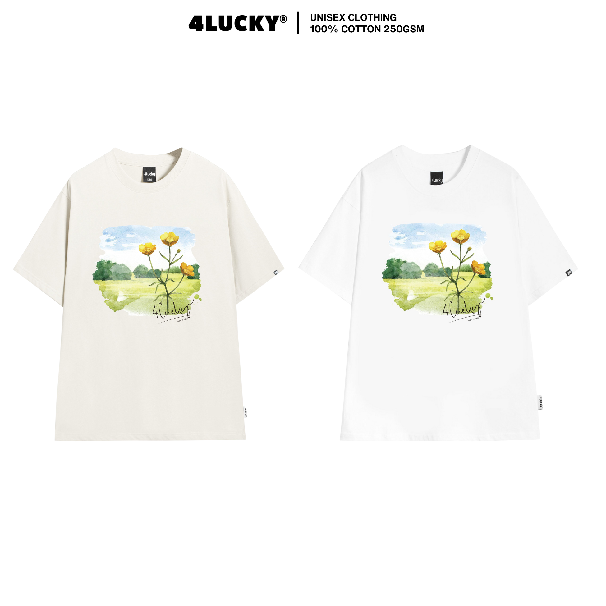 ÁO THUN FOM RỘNG 4LUCKY - 6043