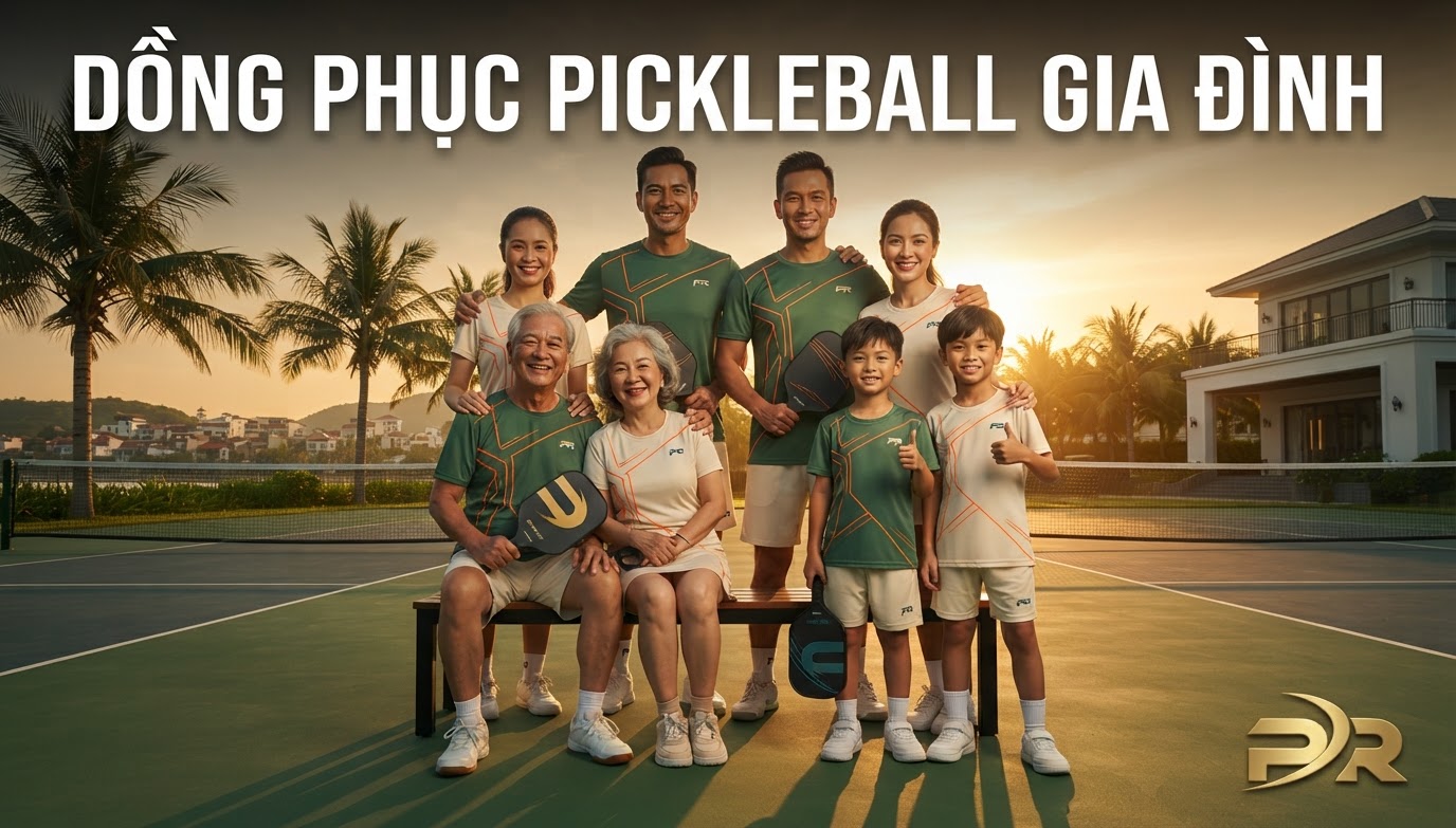Thiết Kế Đồng Phục Pickleball Gia Đình: Bí Quyết Tạo Bản Sắc Độc Bản Vừa Vui Nhộn Vừa Đẳng Cấp