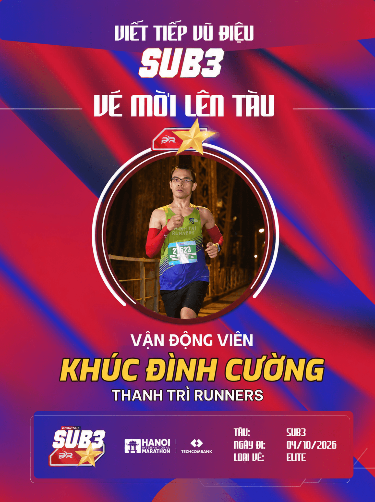 Khúc Đình Cường - Chiến Binh Thanh Trì Runner Vững Bước Cùng Đoàn Tàu Sub 3