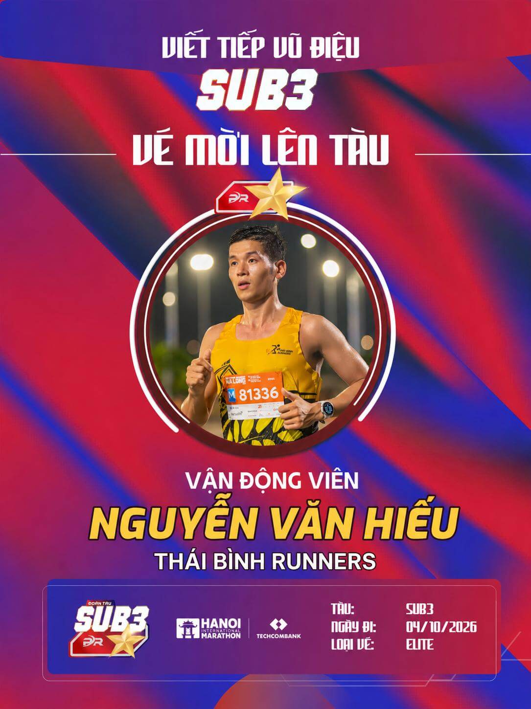 Nguyễn Văn Hiếu – Thủ Lĩnh Thái Bình Runners Tăng Tốc Cùng Đoàn Tàu Sub 3