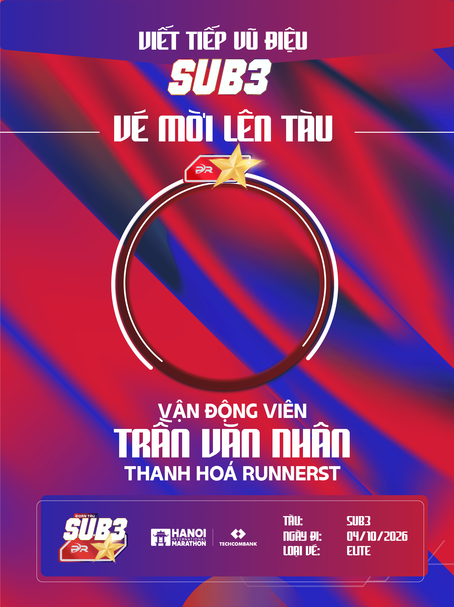 Trần Văn Nhân – Chiến Binh Thép Thanh Hoá Runners Và Hành Trình Kỷ Luật Trên Đoàn Tàu Sub 3 2026