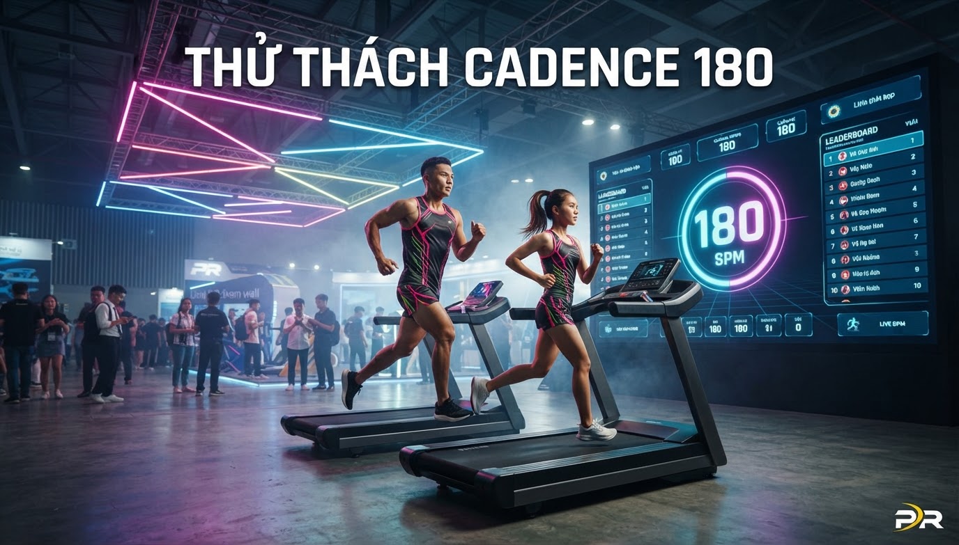 Minigame 'Thử Thách Nhịp Chân Cadence 180' Khuấy Động Không Khí Ngày Hội Expo: Nghệ Thuật Kích Hoạt Cộng Đồng Và Khoa Học Trang Phục Tối Ưu Tần Số Sải Bước