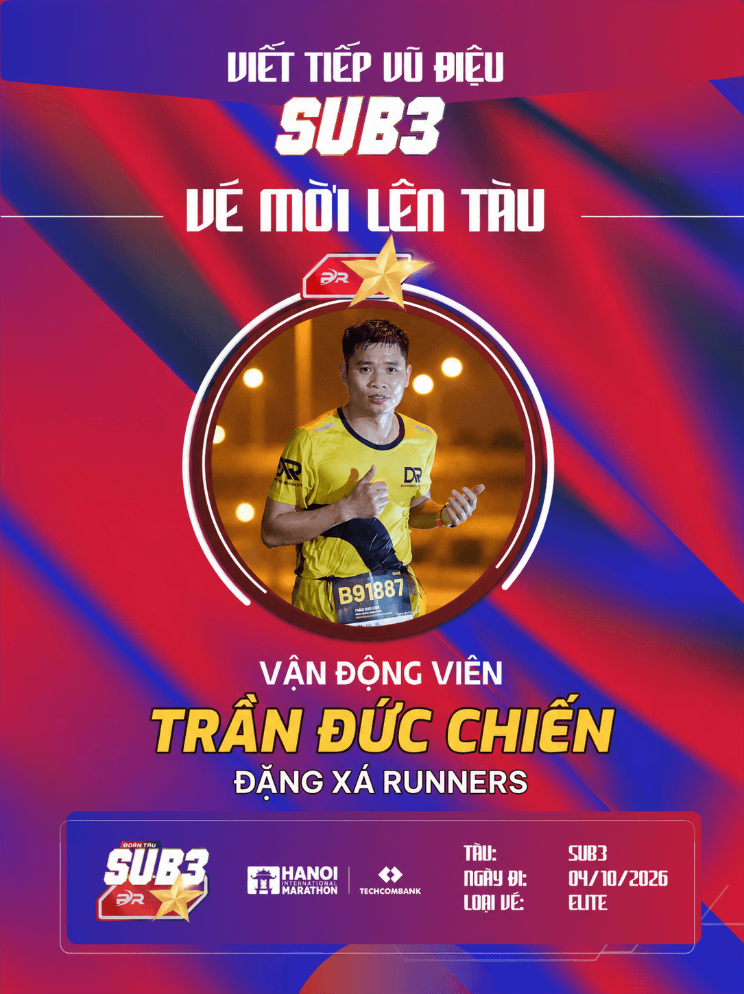 Trần Đức Chiến: Chiến Binh Kiên Định Cùng Đoàn Tàu Sub 3 – 2026