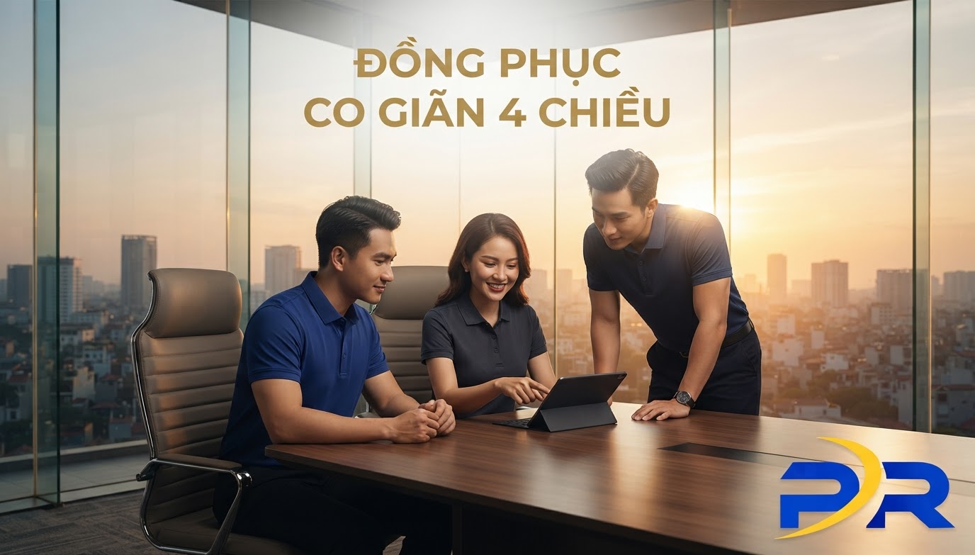 Giải Pháp Đồng Phục Co Giãn 4 Chiều (4-Way Stretch): Kỷ Nguyên Mới Cho Thời Trang Công Sở Và Định Vị Thương Hiệu Doanh Nghiệp Cao Cấp