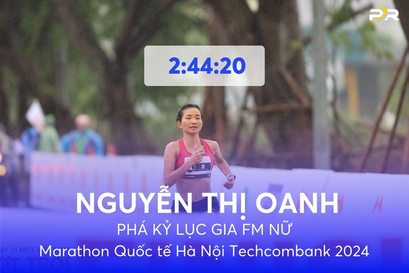 Nhà vô địch Nguyễn Thị Oanh phá kỉ lục quốc gia
