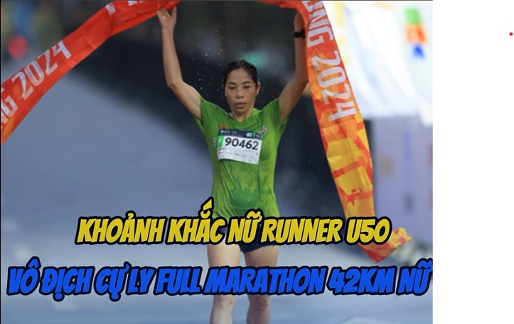 BẤT NGỜ NỮ RUNNER 8X ĐÁNH BẠI CÁC ĐỐI THỦ TRẺ HƠN VÔ ĐỊCH 42KM VM HẠ LONG