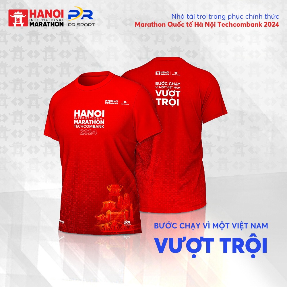 SẴN SÀNG ĐỂ “CHÁY HẾT MÌNH” TRONG MÀU ÁO THI ĐẤU RỰC RỠ CỦA MARATHON QUỐC TẾ HÀ NỘI TECHCOMBANK MÙA THỨ 3! | PR SPORT TỰ HÀO LÀ NHÀ TÀI TRỢ TRANG PHỤC CHÍNH THỨC