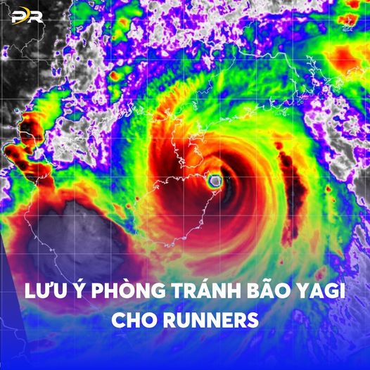 Bão Yagi đang tới, runners cần lưu ý!