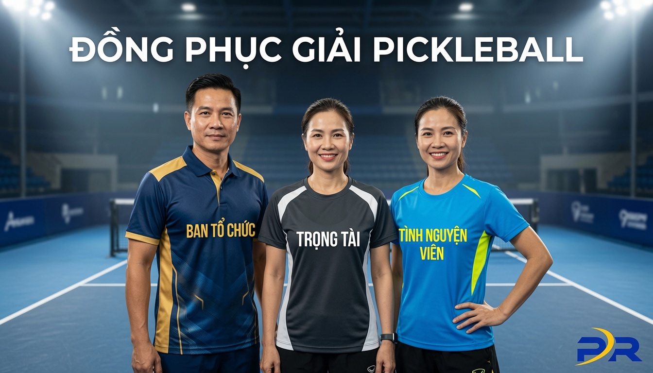 Đồng Phục Giải Pickleball Chuyên Nghiệp: Nghệ Thuật Thiết Kế Và Phân Biệt Áo BTC, Trọng Tài, Tình Nguyện Viên