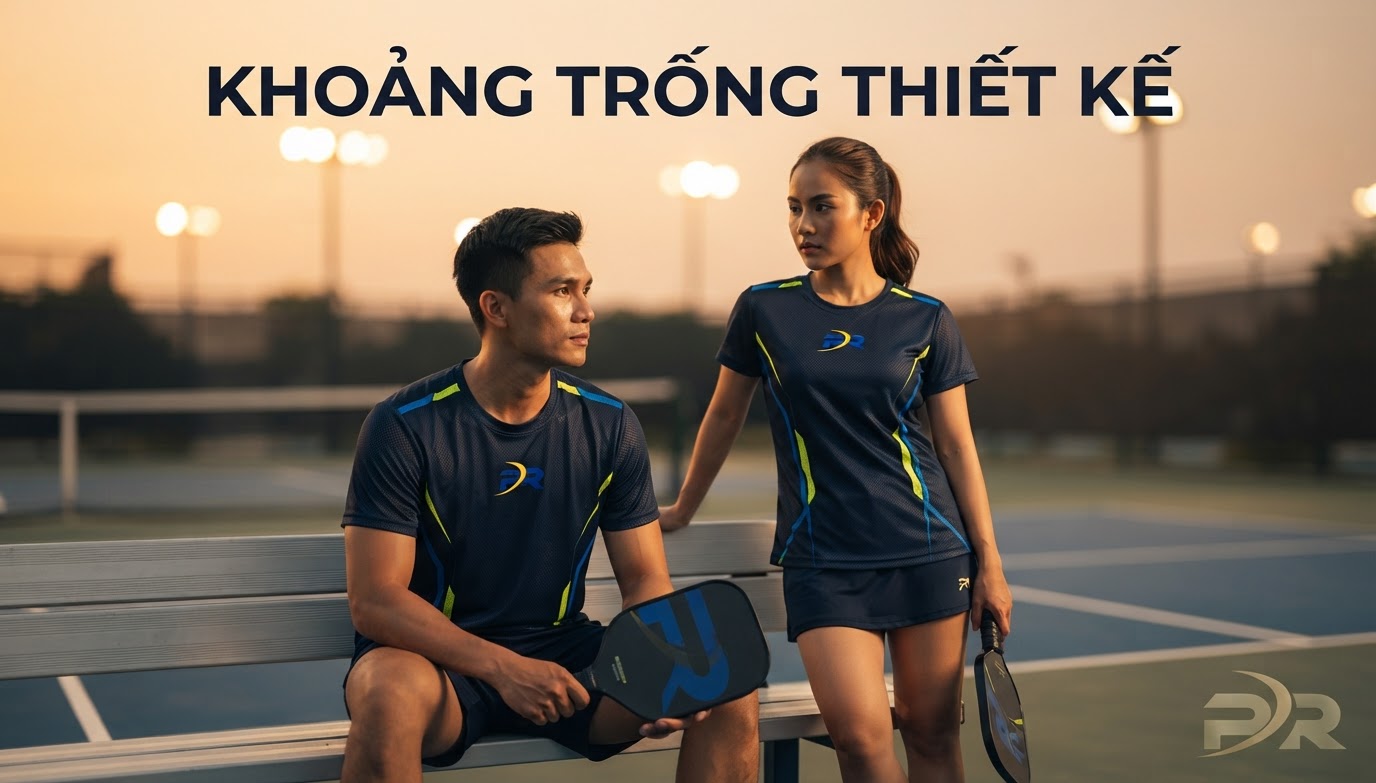 Khoảng Trống Trong Thiết Kế Áo Pickleball: Tối Ưu Động Học, Thẩm Mỹ Thị Giác Và Hiệu Suất Thi Đấu Đỉnh Cao