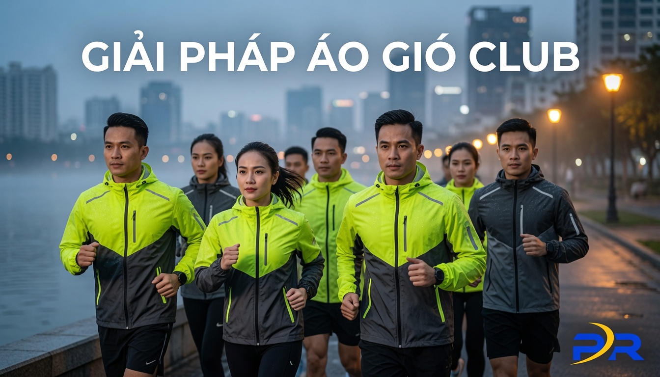 Giải Pháp Áo Gió Và Đồng Phục Chạy Bộ Mùa Đông Cho CLB: Tối Ưu Nhiệt Luyện, Định Hình Bản Sắc Đồng Đội Bất Chấp Thời Tiết