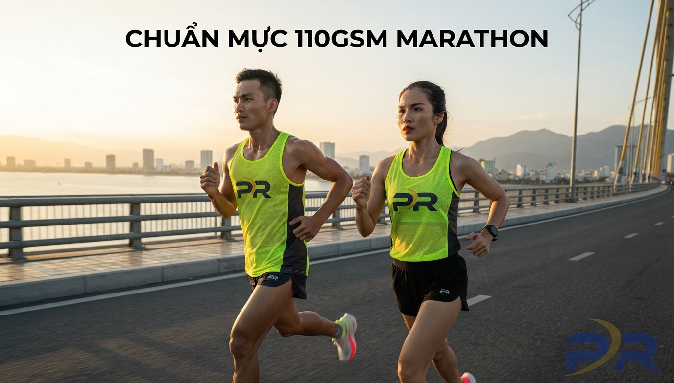 Chất Liệu Vải Siêu Nhẹ 110gsm: Chuẩn Mực Vàng Cho Áo Thi Đấu Cự Ly Marathon 42km