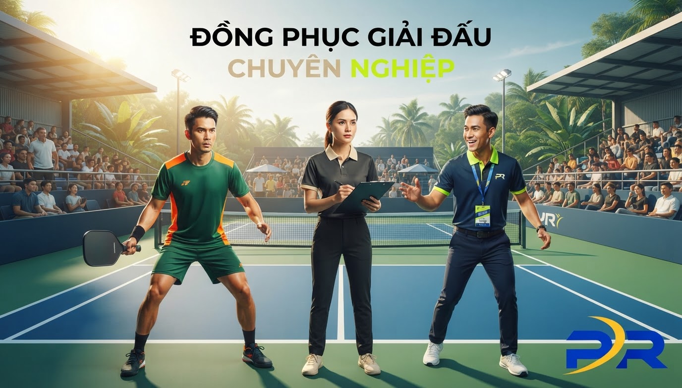 Đồng Phục Giải Đấu Pickleball Mở Rộng: Giải Pháp Thiết Kế Phân Tầng Vận Động Viên, Trọng Tài Và Ban Tổ Chức Chuyên Nghiệp