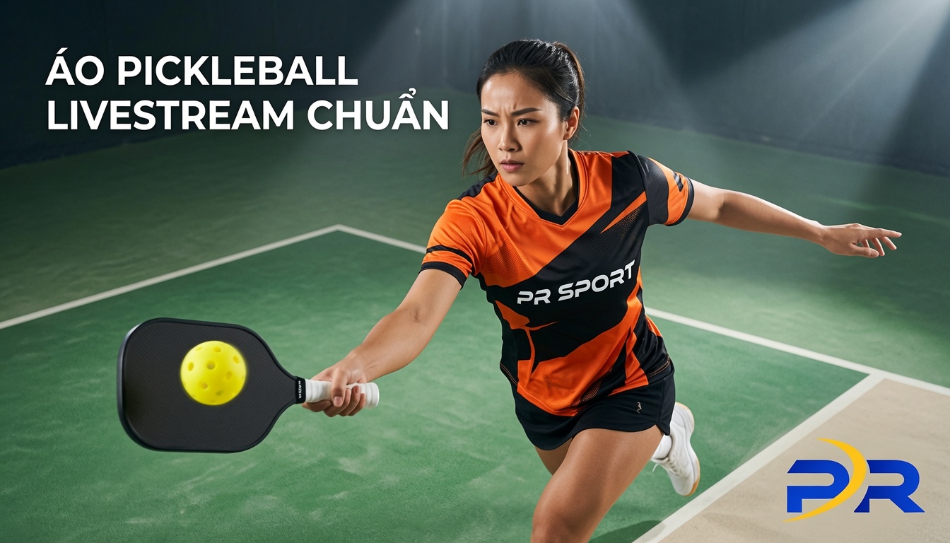 Thiết kế áo Pickleball tối ưu cho livestream cần chú ý những gì?