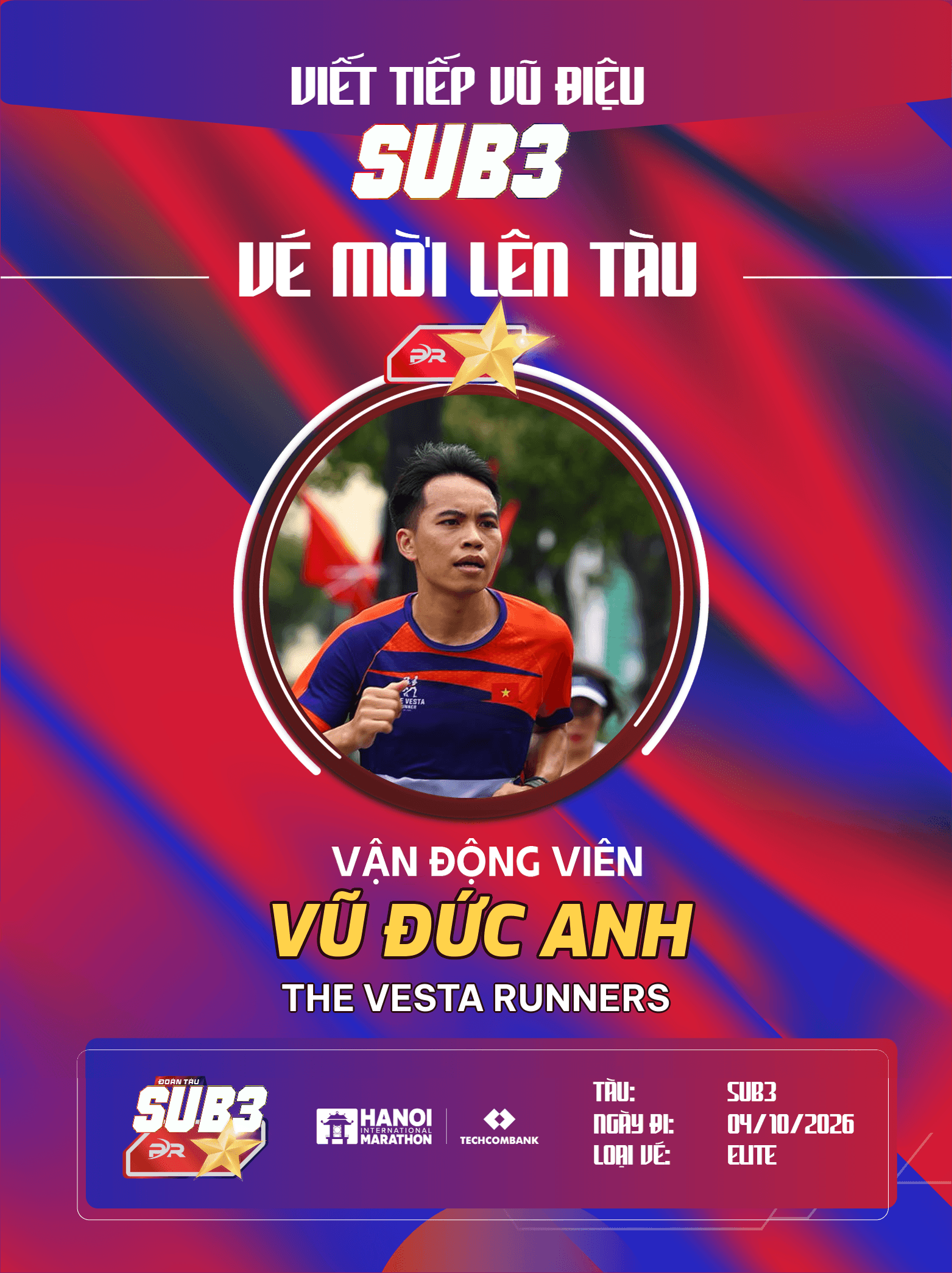 Vũ Đức Anh & The Vesta Runners: Hành Trình Bứt Phá Giới Hạn Cùng Đoàn Tàu SUB 3 – 2026